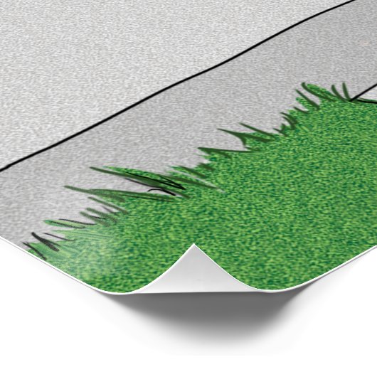 Funny Dog Butt in Doggy-Poster Poster (Hoek)