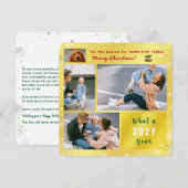 Funny Dog Cat 4 foto's Collage Schattige Elegant G Feestdagenkaart (Voorkant / Achterkant)