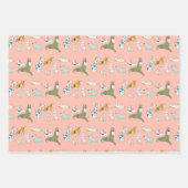 Funny Dog & Cat Pets Cartoon Inpakpapier Vel (Voorkant 3)