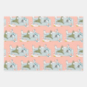 Funny Dog & Cat Pets Cartoon Inpakpapier Vel (Voorkant)