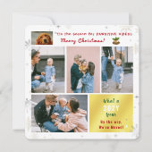 Funny Dog Cat We hebben nieuwe huis verplaatst 6 f Feestdagenkaart (Voorkant)