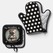 Funny Dog Cheese Inspector Ovenwant & Pannenlap Set (Voorkant / Achterkant)