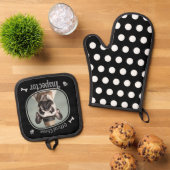 Funny Dog Cheese Inspector Ovenwant & Pannenlap Set (Top down)