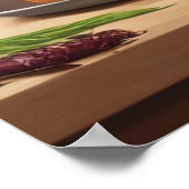 Funny Dog Chef Koken Voedsel Schattige Huisdier Poster (Hoek)