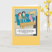 Funny Dog Chew Speelgoed Birthday Kaart (Gele Bloem)