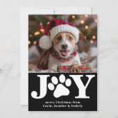 Funny Dog Christmas Afbeelding Gepersonaliseerde F Feestdagenkaart (Voorkant)