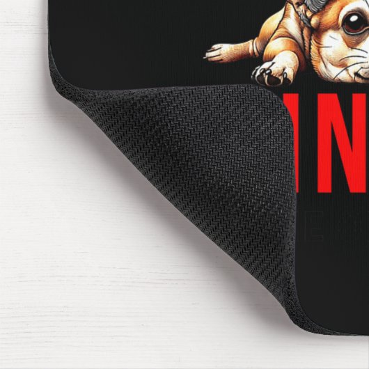 Funny Dog Christmas Chihuahua Premium Tri-blend  Muismat (Hoek)