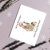 Funny Dog Christmas Folie Feestdagen Briefkaart