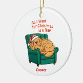 Funny Dog Christmas Ornament – Custom Pet Photo (Links)