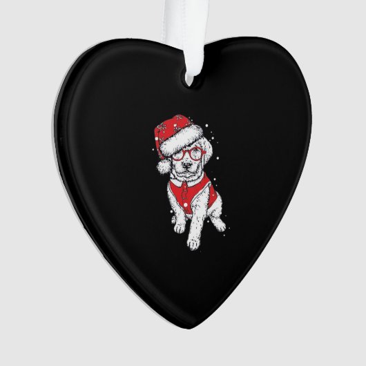 Funny Dog Christmas Pajamas Gift for Dog Lovers Wo Ornament (voorkant)