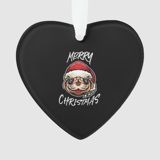 Funny Dog Christmas Pajamas Gift for Dog Lovers Wo Ornament (voorkant)