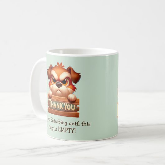Funny Dog Coffee Break Mok -  (Voorkant links)