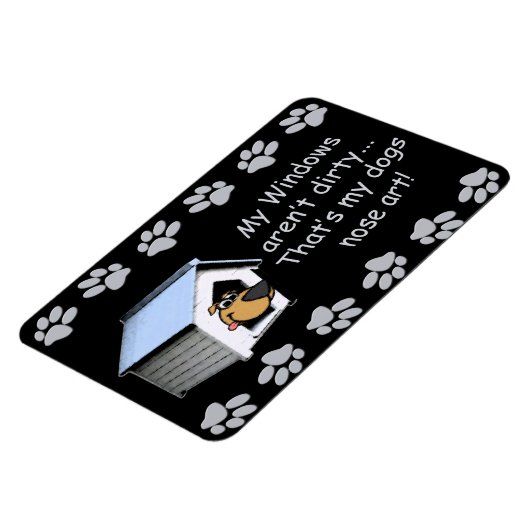 Funny Dog Comic - Nose Art Magneet (Linkerzijde)