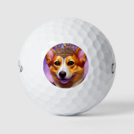 Funny Dog Custom Callaway Golf Balls | Corgi Queen Golfballen