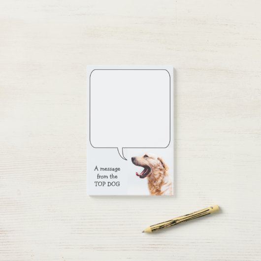 Funny Dog custom Post-it notes (Op bureau)