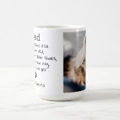 Funny Dog Dad Custom Pet Photo Fathers Day Koffiemok (Center)