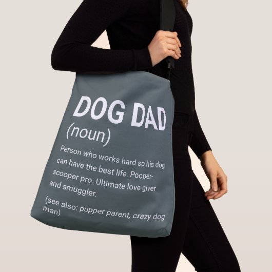 Funny Dog Dad Definition Crossbody Tas (Dichtbij)