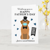 Funny Dog Dad Golden Retriever Happy Vaderdag Kaart (Gele Bloem)