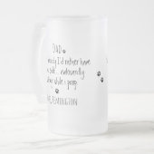 Funny Dog Dad Matglas Bierpul (Voorkant links)