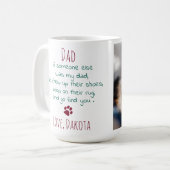 Funny Dog Dad Personalized Pet Photo Kerstmis Koffiemok (Voorkant links)