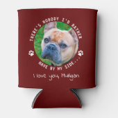 Funny Dog Dad Personalized Pet Photo Vaderdag Blikjeskoeler (Voorkant)