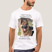 Funny Dog Dad Persoonlijke foto van Pet T-shirt (Voorkant)