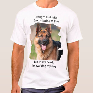 Funny Dog Dad Persoonlijke foto van Pet T-shirt