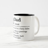Funny Dog Dad Tweekleurige Koffiemok (Voorkant rechts)