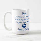 Funny Dog Dad - Vaderdag - Dog Foto Joke Koffiemok (Links)