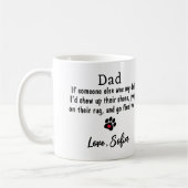 Funny Dog Dad - Vaderdag Pet Foto Koffie Koffiemok (Links)