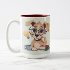 Funny Dog Desk Mug Tweekleurige Koffiemok