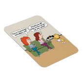 Funny Dog die Wine giet als hij niet poopt Magneet (Rechterzijde)