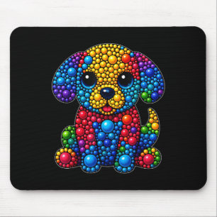 Funny Dog Dierenvrienden Polka Dots Happy Dot Day  Muismat