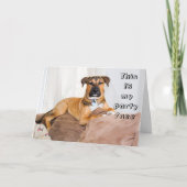 Funny Dog Dit is mijn partijfeest. Kaart (Voorkant)