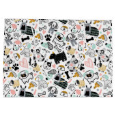 Funny dog doedle children's naadloze patroon groot cadeauzakje (Achterkant)