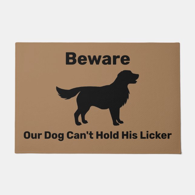 Funny Dog door Mat (Voorkant)