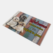 Funny dog doormat, Welcome doormat Deurmat (Schuin)