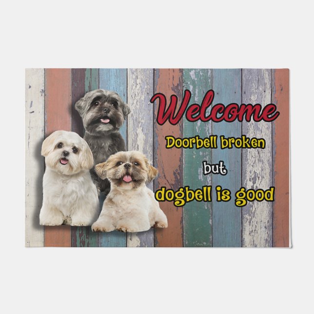 Funny dog doormat, Welcome doormat Deurmat (Voorkant)