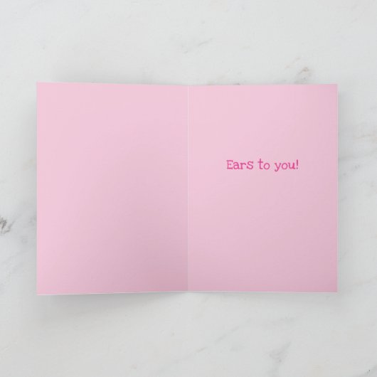 Funny Dog drukte uit als paaspaasmakerij Kaart (Binnen)