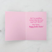 Funny Dog drukte uit als paaspaasmakerij Kaart (Binnen)