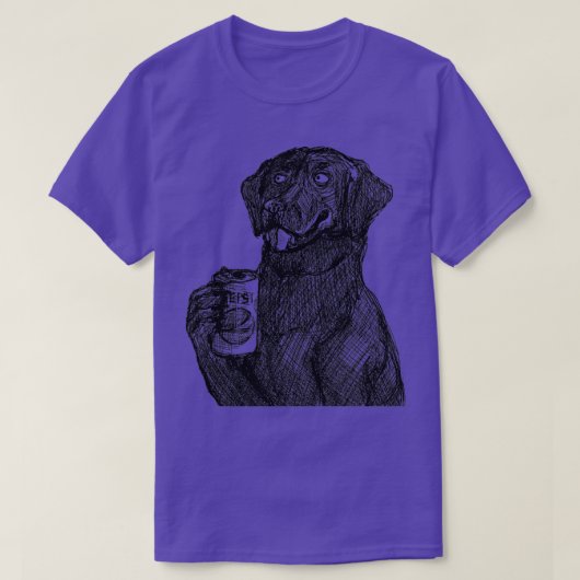 Funny Dog Eat A P epsi T-shirt (Design voorkant)