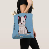 Funny dog eigen naam en kleurtassen tote bag (Dichtbij)