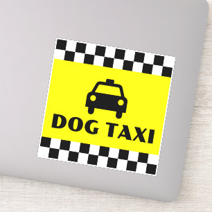 Funny Dog Eigenaar Taxi Driver Sticker
