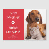Funny Dog en Cat met foto | Kerstfeestdag (Voorkant)