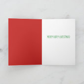 Funny Dog en kat met gebroken Ornament kerst Feestdagen Kaart (Binnen)