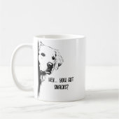 Funny Dog Face & Snacks Dog Mom Humor Koffiemok (Links)