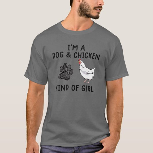 Funny Dog Farmer Girl do T-shirt (Voorkant)