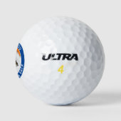 Funny Dog Foto Blue en White Golf Balls Golfballen (Logo)