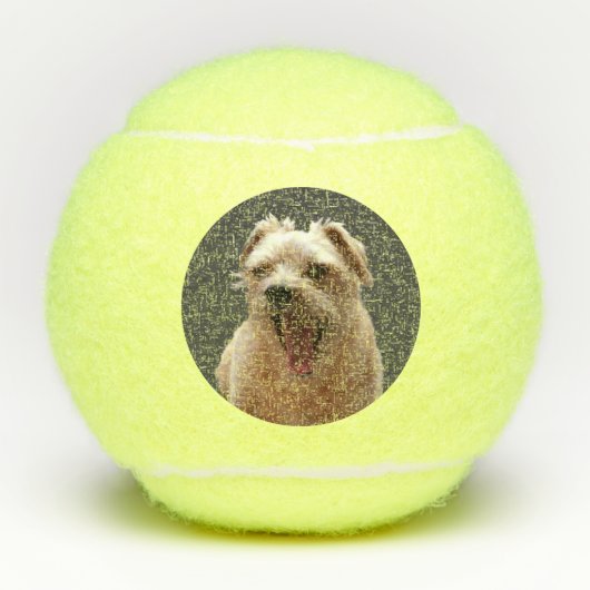 Funny Dog Foto Tennisballen (Voorkant)