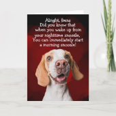 Funny dog gedachte kaart (Voorkant)